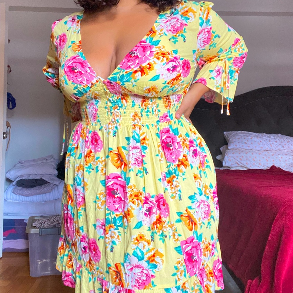 Floral Maxi Dress 2X